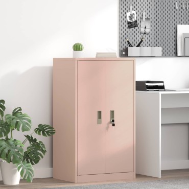 vidaXL Ντουλάπι αποθήκευσης Ροζ 60x40x90cm Ατσάλι 1 τεμ.