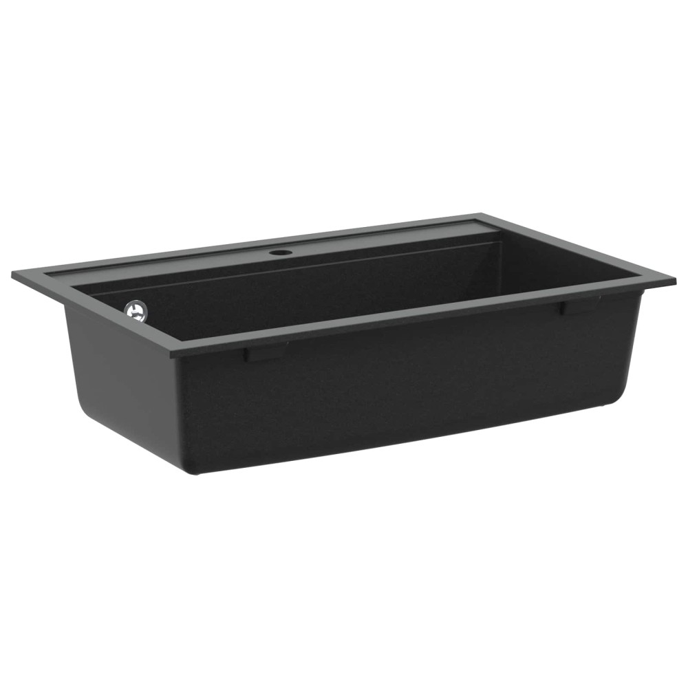 vidaXL Σιντρινο Μαύρο 795 x 505 χλστ. Γρανίτης