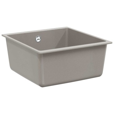 vidaXL Σιντρινο Γκρι 430 x 460 mm 80% Χαλαζίας και 20% Ρητίνη