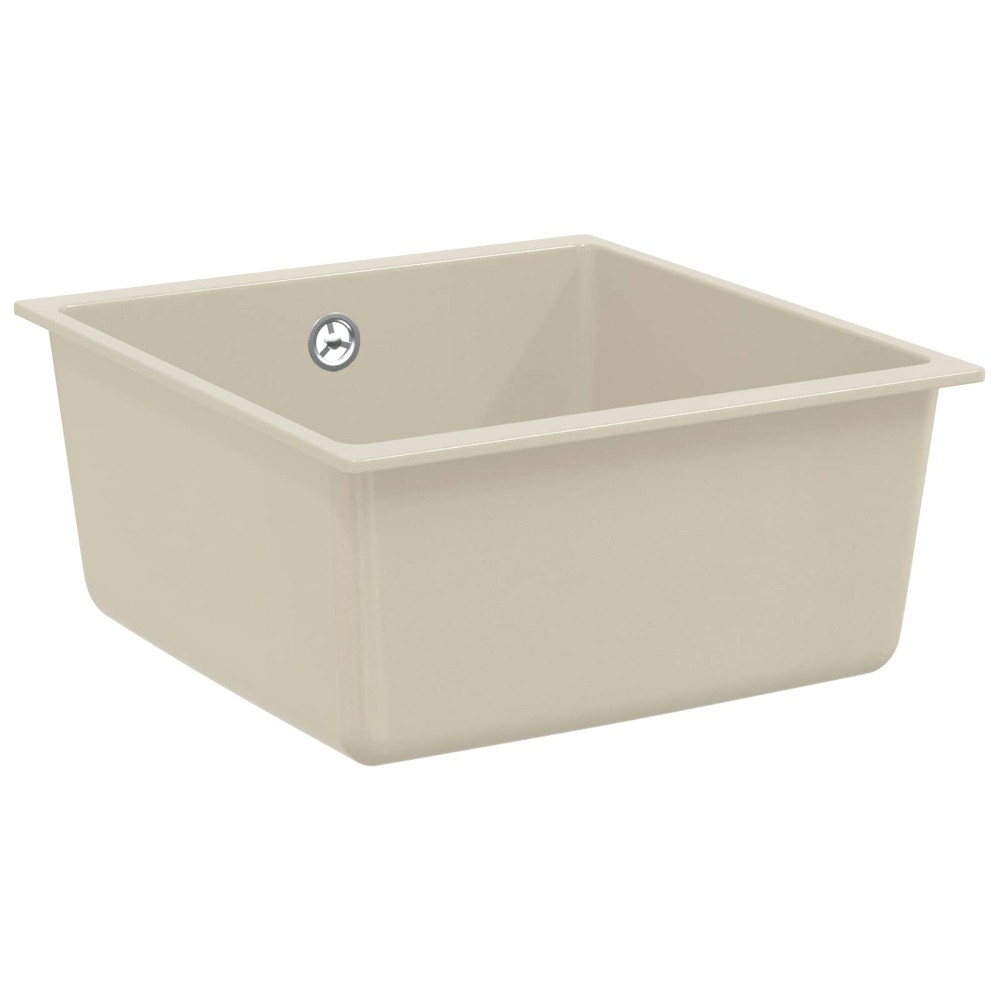 vidaXL Σιντρινο Μπεζ 430 x 460 mm 80% Χαλαζίας και 20% Ρητίνη