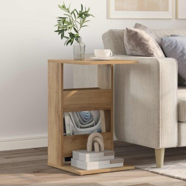 vidaXL Τραπεζάκι Πλευράς Artisan Oak 40x35x60,5 εκ 1 τεμ.