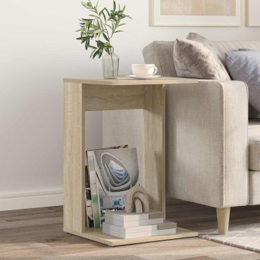 vidaXL Τραπεζάκι Πλευράς Δρύς Sonoma 40x38x62,5 εκ 1 τεμ.