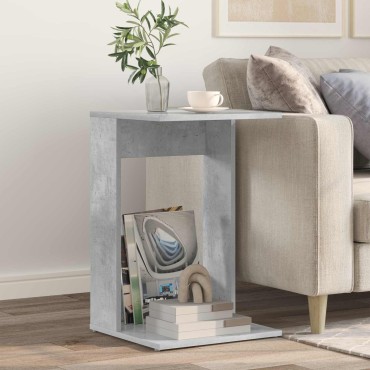 vidaXL Τραπεζάκι Πλευράς Σκυρόδεμα Γκρι 40x38x62,5 εκ 1 τεμ.