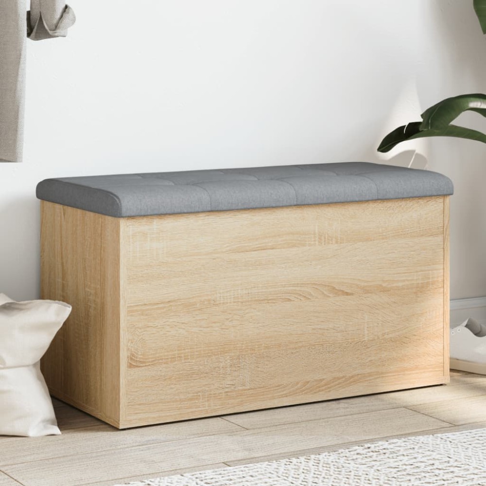 vidaXL Πάγκος Αποθήκευσης Sonoma Δρυς 82x42x45cm από Τεχνητό Ξύλο 1 τεμ.