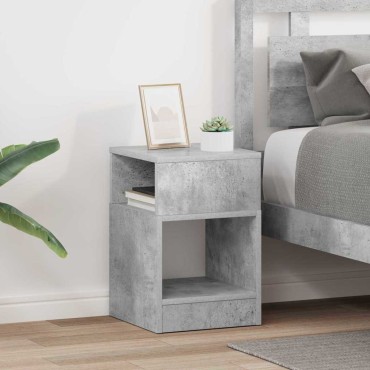 vidaXL End Table 2 τεμ. Σκυρόδεμα Γκρι 30,5x30x45 εκ
