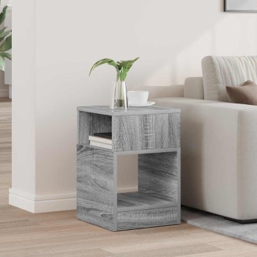 vidaXL End Table Γκρίζο Σονομα 30,5x30x45cm Επεξεργασμένο Ξύλο