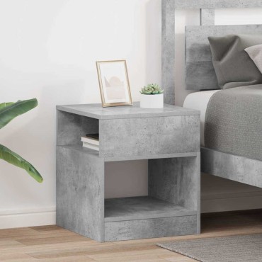 vidaXL End Table 2 τεμ. Σκυρόδεμα Γκρι 40,5x40x45 εκ
