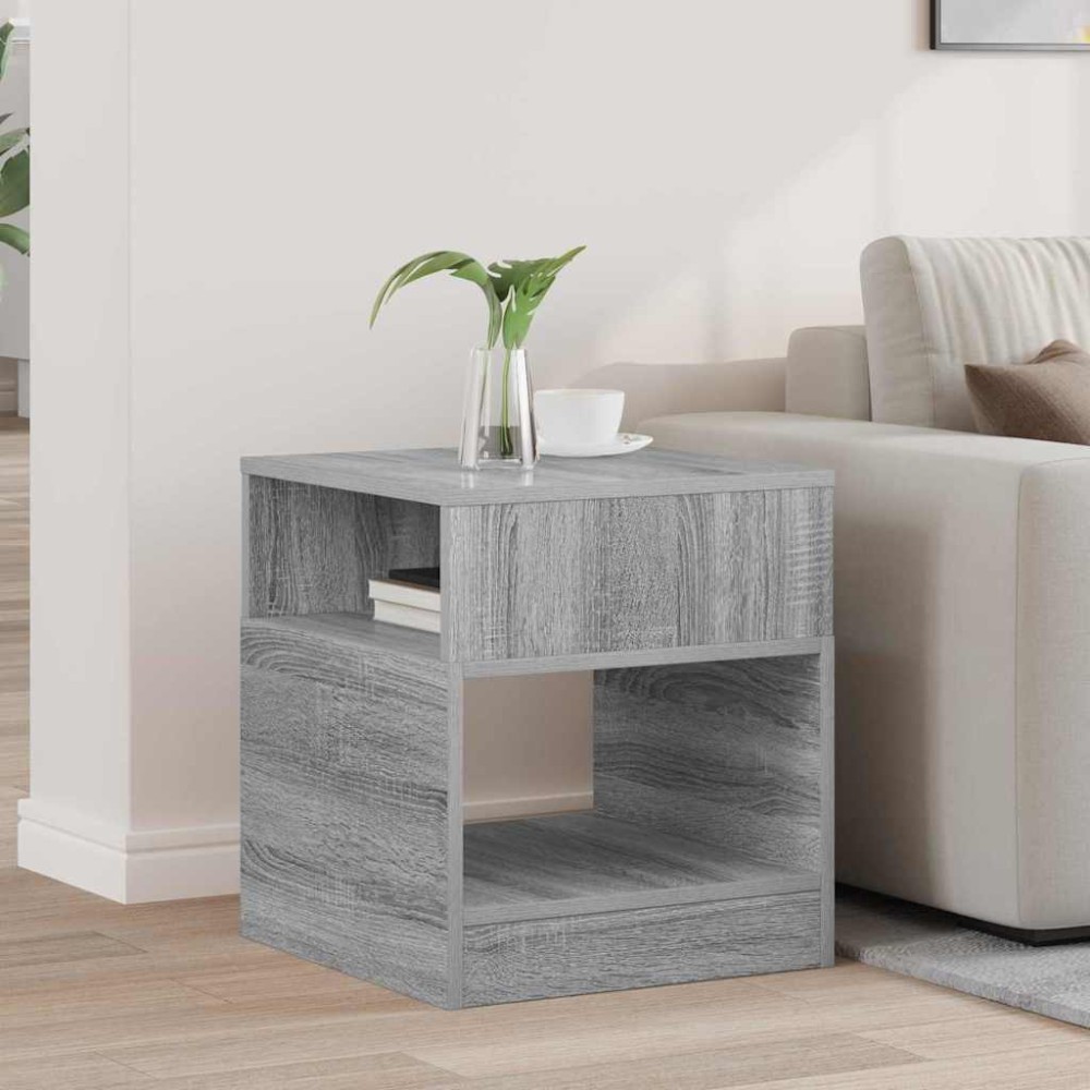 vidaXL End Table Γκρι Sonoma 40,5x40x45cm Επεξεργασμένο Ξύλο