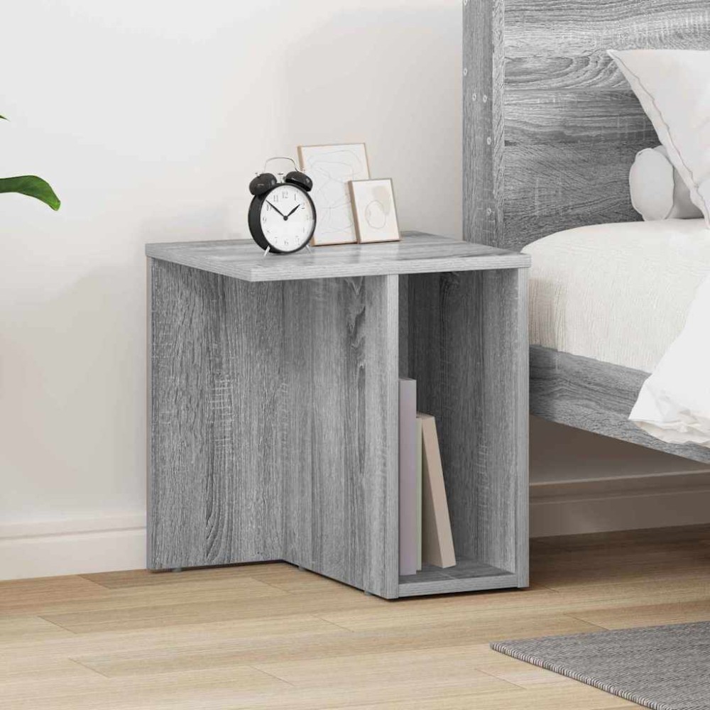 vidaXL End Table Γκρι Sonoma 37x32x40cm Επεξεργασμένο Ξύλο