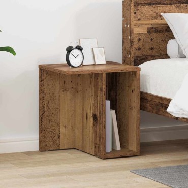 vidaXL End Table Παλιό ξύλο 37x32x40cm Επεξεργασμένο Ξύλο