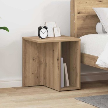 vidaXL End Table Artisan Oak 37x32x40cm Επεξεργασμένο Ξύλο