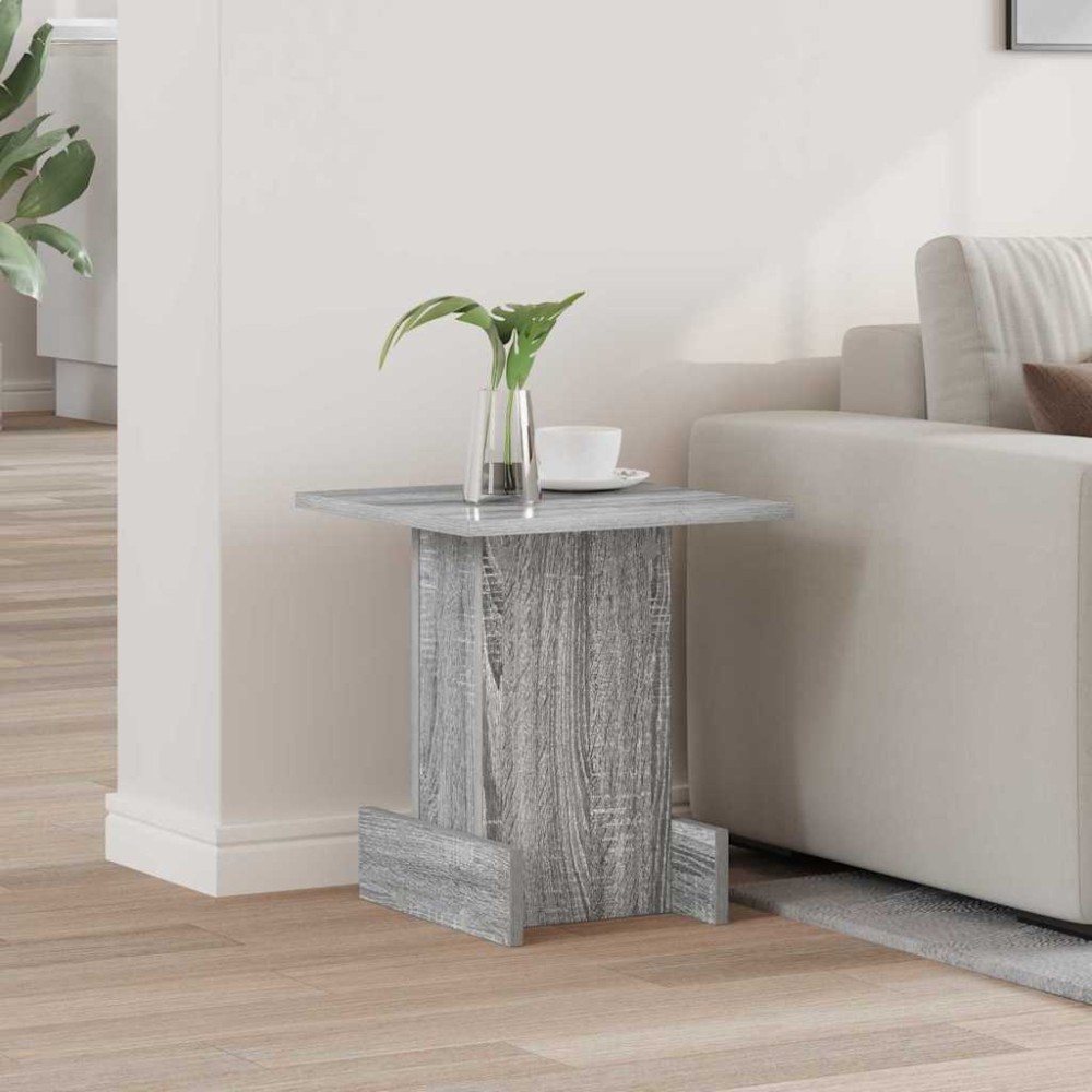 vidaXL End Table Γκρίζο Σονομα 35,5x35x40cm Επεξεργασμένο Ξύλο