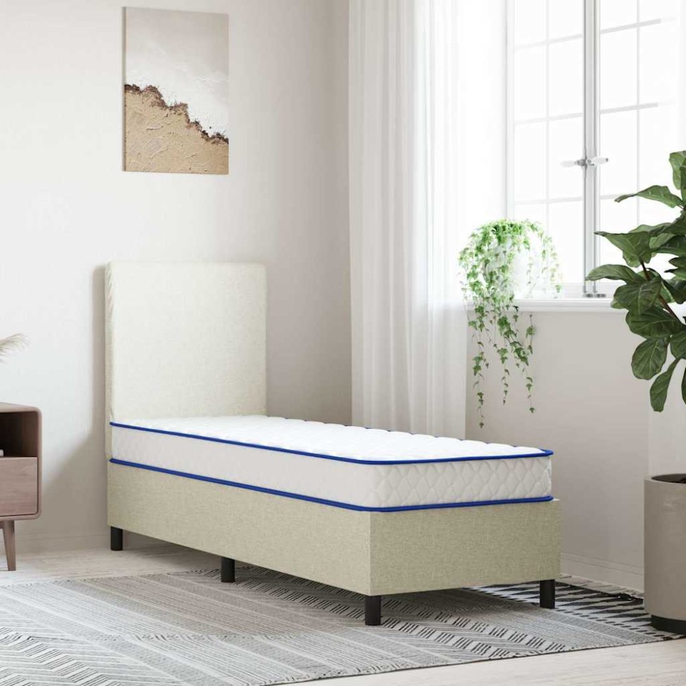 vidaXL Στρώμα με Αφρό Μνήμης Λευκό 70x200x17cm μαλακό 1 τεμ. - Μονό