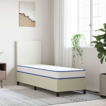 vidaXL Στρώμα με Αφρό Μνήμης Λευκό 70x200x17cm μαλακό 1 τεμ. - Μονό