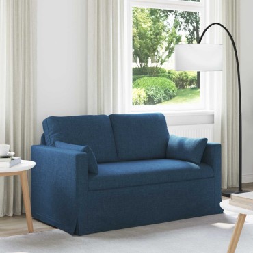 vidaXL Καναπές Μπλε 139x78x80cm ύφασμα