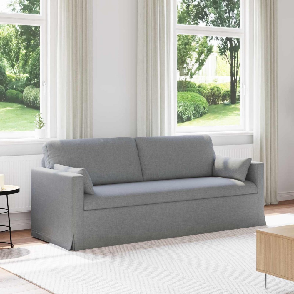 vidaXL Καναπές Ανοιχτό γκρι 78x78x80cm ύφασμα