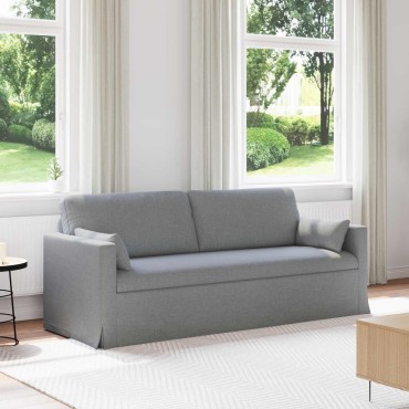 vidaXL Καναπές Ανοιχτό γκρι 78x78x80cm ύφασμα