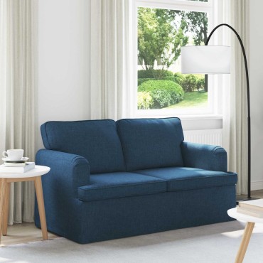 vidaXL Καναπές Μπλε 144x80x85cm ύφασμα