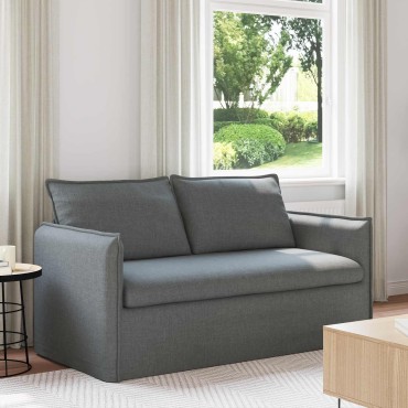 vidaXL Καναπές Σκούρο Γκρι 156x82x85cm ύφασμα