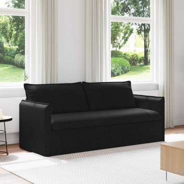 vidaXL Καναπές Μαύρο 196x82x85cm ύφασμα