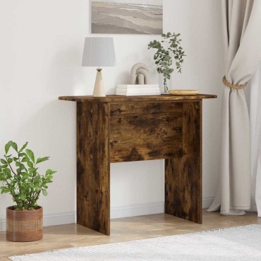 vidaXL Τραπέζι κονσόλας Καπνιστό Δρύς 93x40x75 εκ