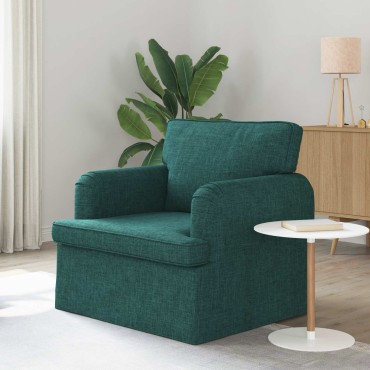 vidaXL Καναπές Σκούρο Πράσινο 84x80x85cm ύφασμα