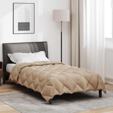 vidaXL Χειμερινό Παπλωματοθήκη 135 x 220 εκ. 450 gsm Taupe