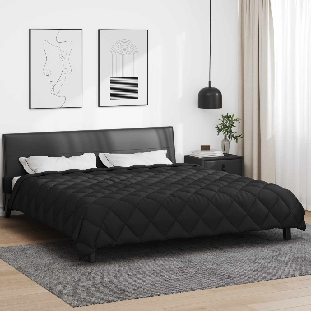 vidaXL Χειμερινό Παπλωματοθήκη 200 x 220 cm 450 gsm Μαύρο