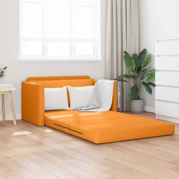 vidaXL Κρεβάτι καναπές Σκούρο κίτρινο 124x71x78cm ύφασμα