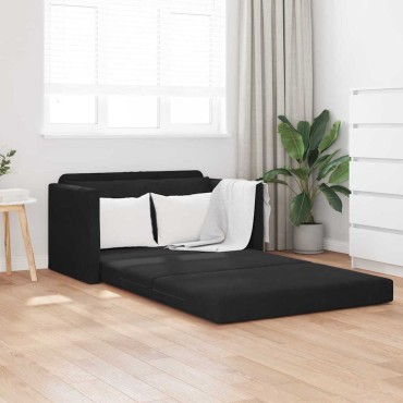 vidaXL Κρεβάτι καναπές Μαύρο 124x71x78cm Βελούδο