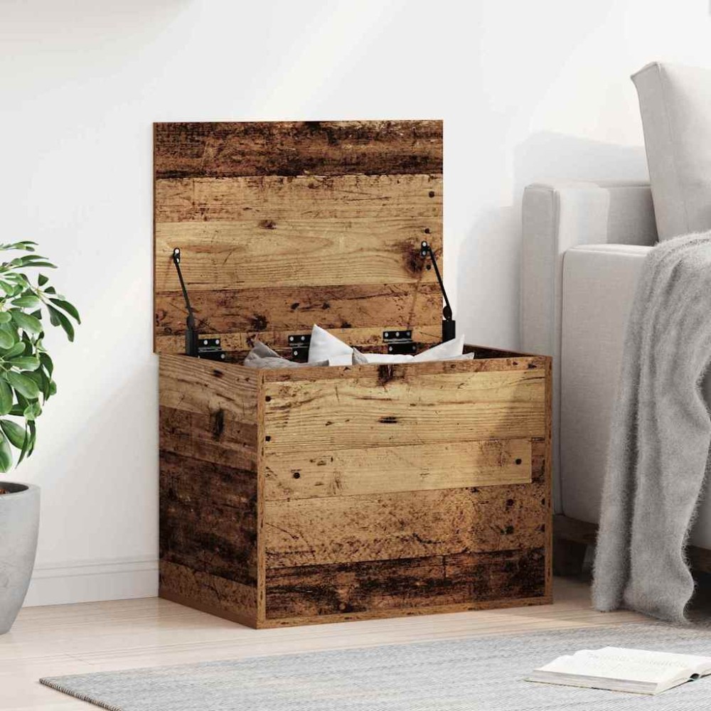 vidaXL Κουτί αποθήκευσης Παλαιό ξύλο 60x42x46cm