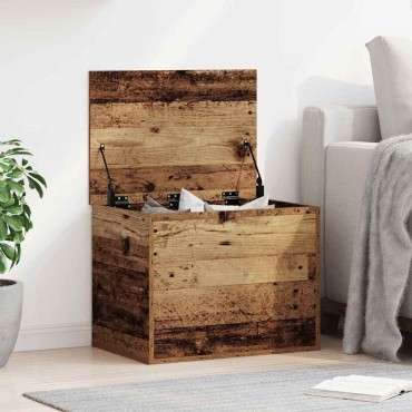 vidaXL Κουτί αποθήκευσης Παλαιό ξύλο 60x42x46cm