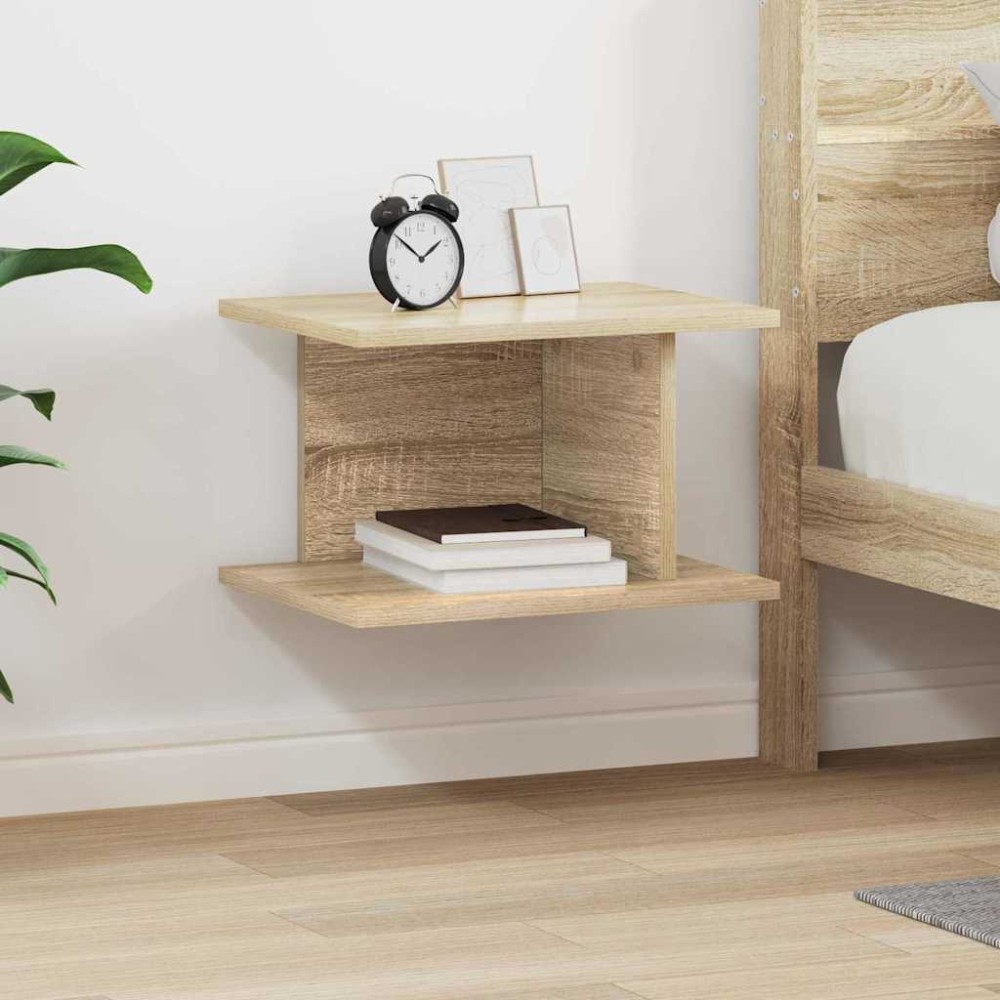 vidaXL Κομοδίνο Δρύς Sonoma 40x30x25cm Επεξεργασμένο Ξύλο 1 τεμ.