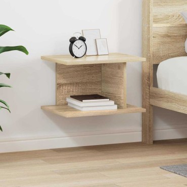 vidaXL Κομοδίνο Δρύς Sonoma 40x30x25cm Επεξεργασμένο Ξύλο 1 τεμ.
