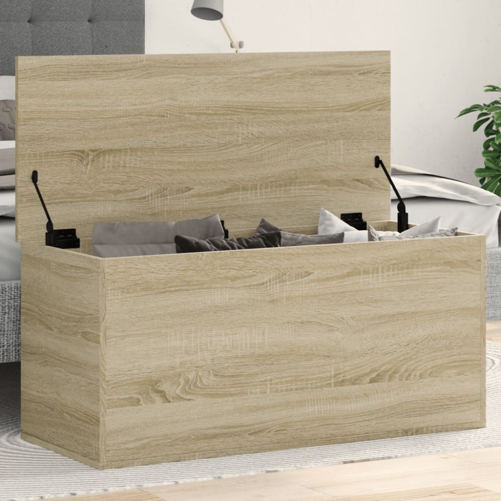 vidaXL Κουτί Αποθήκευσης Sonoma Δρυς 100x42x46cm Επεξεργασμένο Ξύλο 1 τεμ. vidaXL Κουτί Αποθήκευσης Sonoma Δρυς 100x42x46cm Επεξεργασμένο Ξύλο 1 τεμ.
