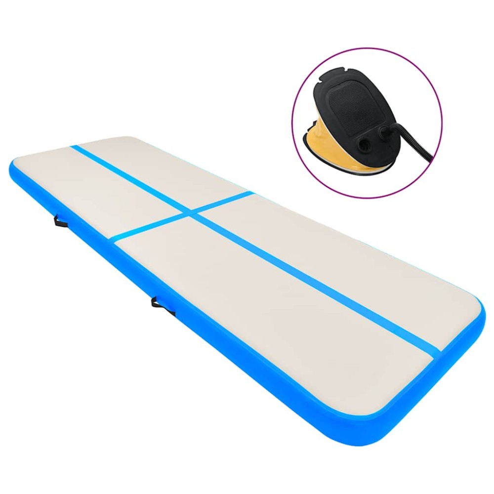 vidaXL Στρώμα Ενόργανης Φουσκωτό Μπλε 700 x 100 x 15 εκ. PVC με Τρόμπα