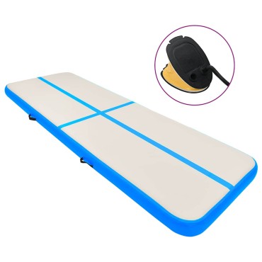 vidaXL Στρώμα Ενόργανης Φουσκωτό Μπλε 800 x 100 x 20 εκ. PVC με Τρόμπα