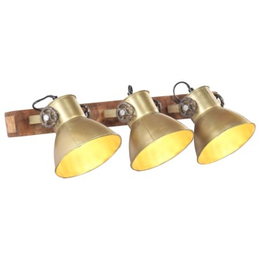 vidaXL Φωτιστικό Τοίχου Industrial Μπρονζέ 65x25 εκ. Ε27
