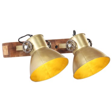 vidaXL Φωτιστικό Τοίχου Industrial Μπρονζέ 45x25 εκ. Ε27