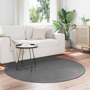 vidaXL Χαλί για εσωτερικούς και εξωτερικούς χώρους PALMERAS Ανθρακί 120x120cm