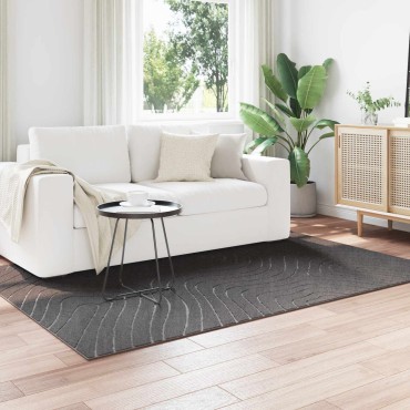 vidaXL Χαλί για εσωτερικούς και εξωτερικούς χώρους PALMERAS Ανθρακί 170x120cm
