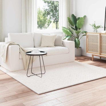 vidaXL Χαλιά χώρου τετράγωνο SIROLO Κρεμ 120x120cm Πολυεστέρας