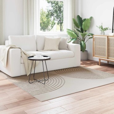 vidaXL Χαλί εσωτερικού χώρου GALATI Κρεμ 200x200cm Πολυεστέρας