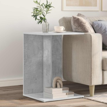 vidaXL Τραπεζάκι Πλευράς Σκυρόδεμα Γκρι 45x40x62,5cm 1 τεμ.