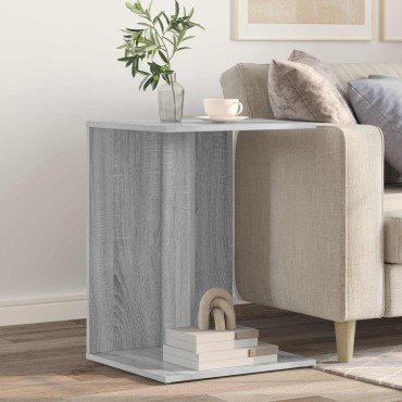 vidaXL Τραπεζάκι Πλευράς Γκρίζο Σονομα 45x40x62,5cm 1 τεμ.