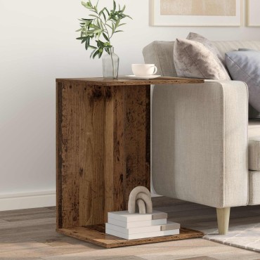 vidaXL Τραπεζάκι Πλευράς Παλιό ξύλο 45x40x62,5cm 1 τεμ.