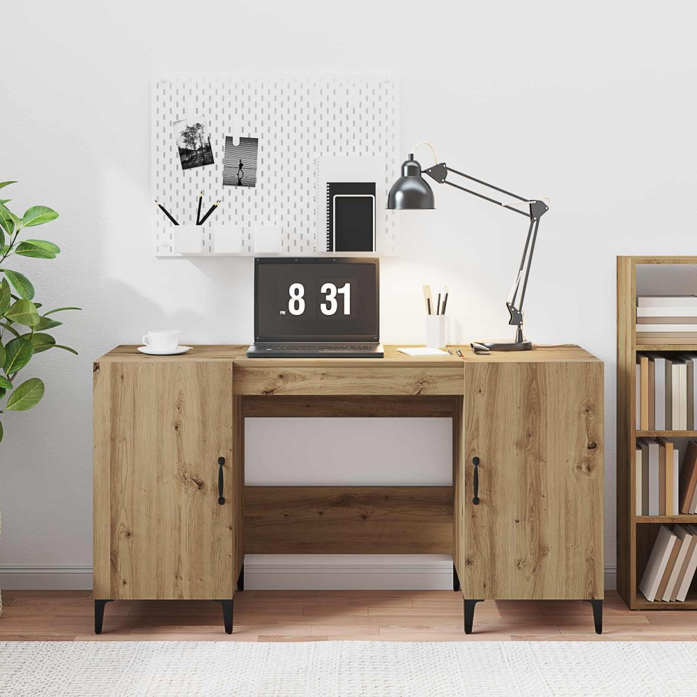 vidaXL Γραφείο Artisan Δρυς 140x50x75cm Επεξεργασμένο Ξύλο 1 τεμ.