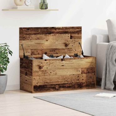 vidaXL Κουτί αποθήκευσης Παλαιό ξύλο 100x42x46cm