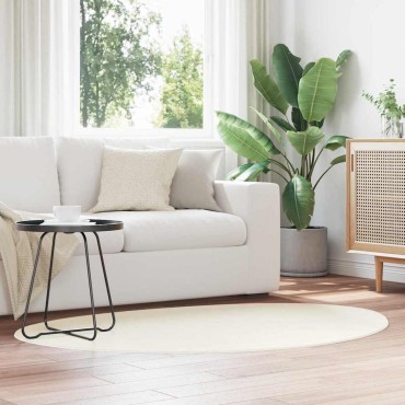 vidaXL Χαλί HUARTE Κρεμ 100x200cm Πολυεστέρας