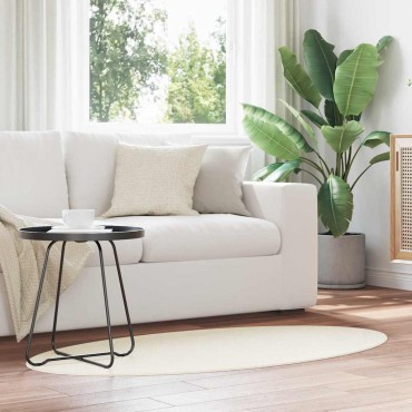 vidaXL Χαλί HUARTE Κρεμ 80x150cm 100% Πολυεστέρας